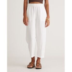 Quince White Women's Pants